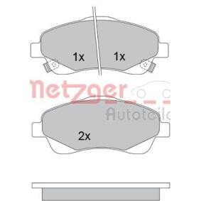 Achetez des Plaquettes de frein METZGER 1170172 à prix pour 32,01 €