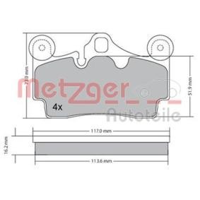 Achetez des Plaquettes de frein METZGER 1170191 à prix pour 35,92 €
