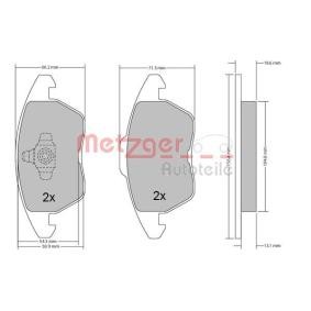 Achetez des Plaquettes de frein METZGER 1170211 à prix pour 47,65 €