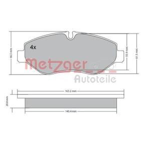 Bremsbeläge für IVECO von METZGER