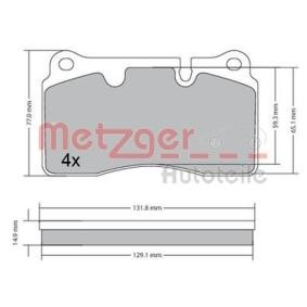 Acquista Kit pastiglie freni da METZGER 1170366 a buon mercato per soli 79,81 €