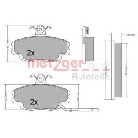 Bremsbeläge von METZGER 1170427