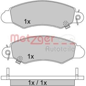 Achetez des Plaquettes de frein METZGER 1170457 à prix pour 29,11 €