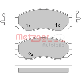 Achetez des Plaquettes de frein METZGER 1170493 à prix pour 31,73 €