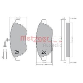 Comprar Juego de pastillas de freno de METZGER 1170504 a bajo precio de 15,53 €