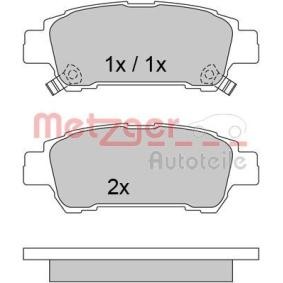 Achetez des Plaquettes de frein METZGER 1170519 à prix pour 43,04 €
