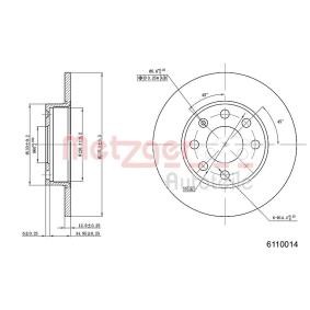 Bremsscheibe von METZGER günstig für 18,90 €