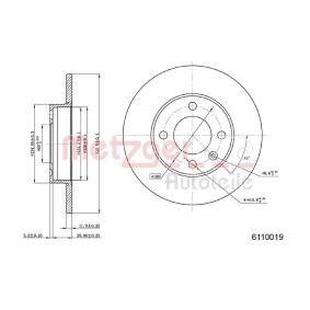 Bremsscheibe von METZGER günstig für 19,05 €
