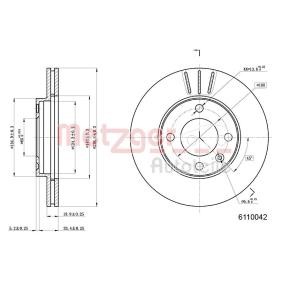 Bremsscheibe von METZGER günstig für 37,73 €
