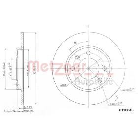 Achetez des Disque de frein METZGER 6110048 à prix pour 35,99 €