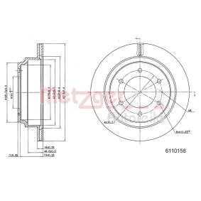 Acquista Disco freno da METZGER 6110158 a buon mercato per soli 29,59 €