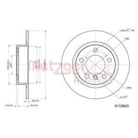 Bremsscheibe von METZGER 6110645