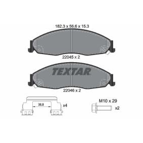 Comprar Juego de pastillas de freno de TEXTAR 2204501 a bajo precio de 81,83 €