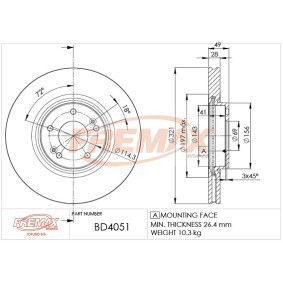 Acquista Disco freno da FREMAX BD-4051 a buon mercato per soli 62,28 €
