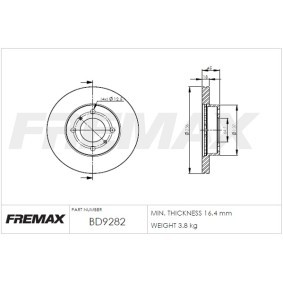Bremsscheibe von FREMAX