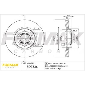 Acquista Disco freno da FREMAX BD-7336 a buon mercato per soli 139,83 €