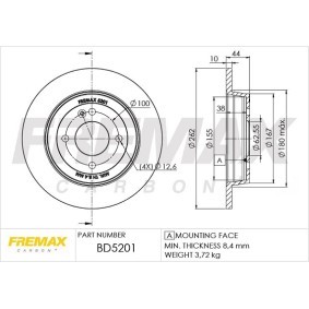 Acquista Disco freno da FREMAX BD-5201 a buon mercato per soli 71,72 €