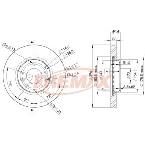Acquista Disco freno da FREMAX BD-2063 a buon mercato per soli 111,74 €