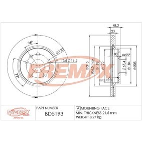 Comprar Disco de freno de FREMAX BD-5193 a bajo precio de 110,65 €