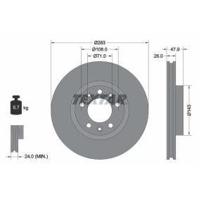 Bremsscheibe 92267903 von TEXTAR günstig für 53,18 € online kaufen