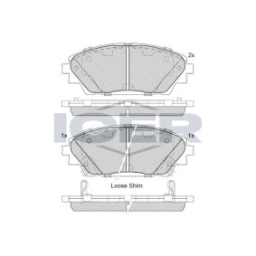Compre Pastilhas de travão da ICER 182171 a um preço baixo por 41,99 €