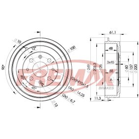 Bremstrommel BD-3042
