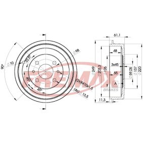 Comprar Tambor de freno de FREMAX BD-4593 a bajo precio de 44,70 €