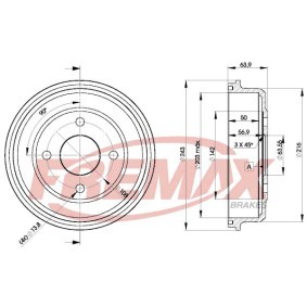 Comprar Tambor de freno de FREMAX BD-6632 a bajo precio de 31,00 €
