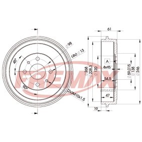 Comprar Tambor de freno de FREMAX BD-9600 a bajo precio de 69,83 €