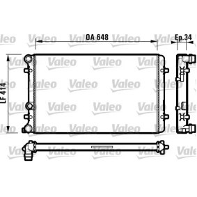 Achetez des Radiateur du moteur VALEO 232427 à prix pour 119,54 €