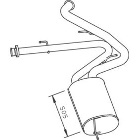 Endschalldämpfer 33332 für BOXER Bus (230P) für 268,85 CHF