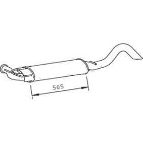 Endschalldämpfer 73305 für OPEL