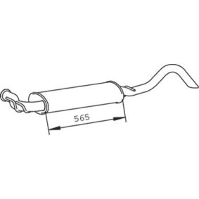 Endschalldämpfer 73318 für OPEL