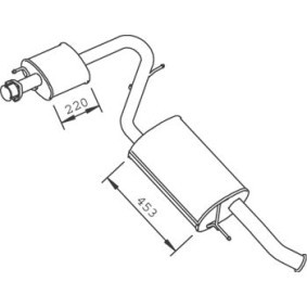 Mittel- / Endschalldämpfer 33330