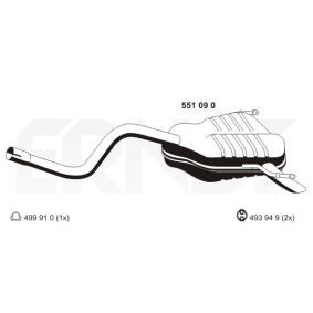 Endschalldämpfer 551090 für LANCIA