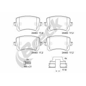 Compre Pastilhas de travão da BRECK 24483 00 704 10 a um preço baixo por 44,45 €