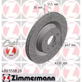 Bremsscheibe 400.5508.20 von ZIMMERMANN günstig für 97,85 € online kaufen