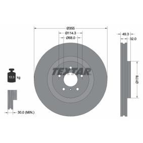 Bremsscheibe 92199105 von TEXTAR günstig für 93,48 € online kaufen