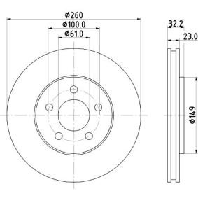 Bremsscheibe MDC2643 von MINTEX günstig für 50,80 € online kaufen