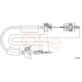Compre Cabo de aço, caixa de velocidades de COFLE online para TRANSIT MK-4 Camião de plataforma/chassis (E_ _) a preços moderados