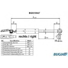 Heckklappendämpfer BGS10847