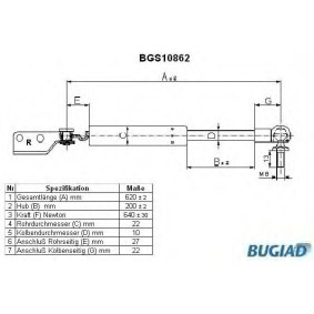 Heckklappendämpfer BGS10862
