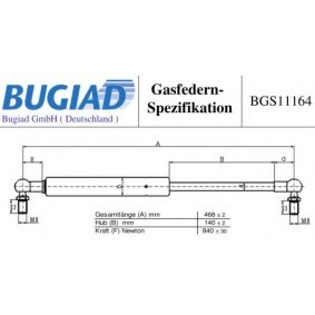 Achetez des Vérin de coffre BUGIAD BGS11164 à prix pour 23,70 €