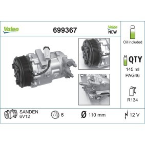 Acquista Compressore aria condizionata da VALEO 699367 a buon mercato per soli 252,66 €