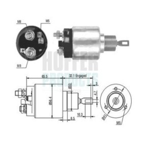 Magnetschalter, Anlasser 6646003 für SSANGYONG