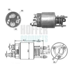Magnetschalter, Anlasser 6646048 von HOFFER günstig für 39,75 € online kaufen