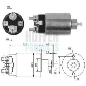 MITSUBISHI Magnetschalter, Anlasser von HOFFER