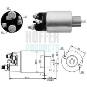 Comprar Solenoide de arranque de HOFFER 6646100 a bajo precio de 30,44 €