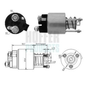 Magnetschalter, Anlasser 6646101