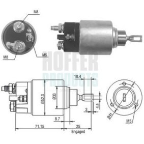 Comprar Solenoide de arranque de HOFFER 6646153 a bajo precio de 33,45 €